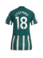 Manchester United Casemiro #18 Vieraspaita Naisten 2023-24 Lyhythihainen